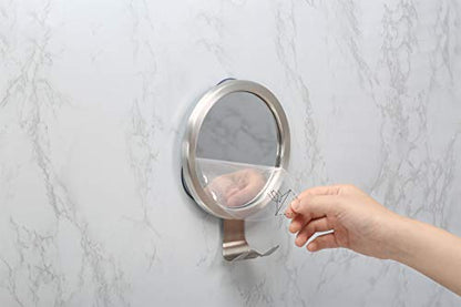Shower Mirror Fogless for Shaving with Razor Holder, Powerful Lock Suction Fogless Mirror for Shower