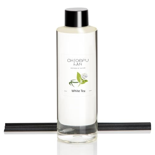Chloefu Lan Reéd Diffuser Refill, The White Tea Hotel Scent, 6.76 fl oz | Luxury Essential Scented Oil Inspired by Westin for Home & Office, Oils for Ultrasonic Machine, Room Spray, Non-Toxic