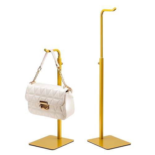 2 Pack Purse Holder Handbag Display Stand: Gold Ha... (Gold | Metal)