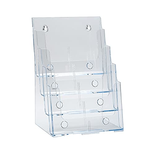 252376 Four Tier, Four Pocket Letter Brochure File... (Clear | Acrylic)