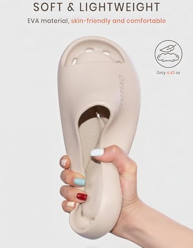 XIXITIAO Non Slip Quick Drying Shower Shoes with Drain Holes | Shower Slippers for College Dorm, Bathroom, Pool and Beach, Lightweight EVA, Non Slip Grain Sole, Toe Protection