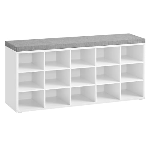 CUSTOS Collection - Shoe Bench, Storage Bench with...