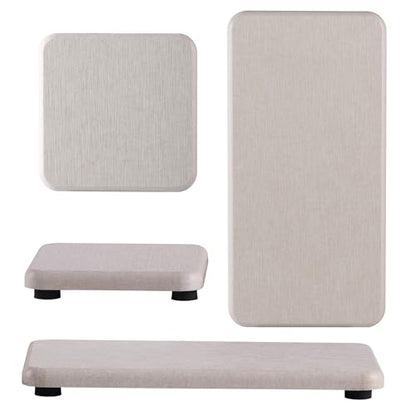 NiuYichee Set of 4 Water Absorbent Diatomite Coasters, Diatomaceous Earth Kitchen Soap Dish, Bathroom Trays, Water Absorbing Stone Used for Hand Soaps & Plants & Toiletries in The Modern Home