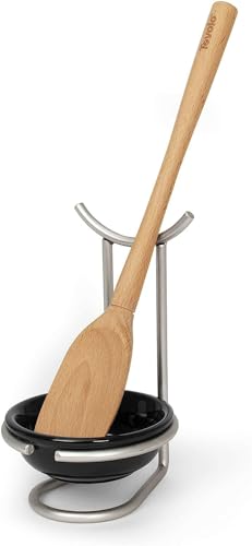 Spectrum Euro Spoon Rest with Ceramic Dish Upright... (Steel, Ceramic)