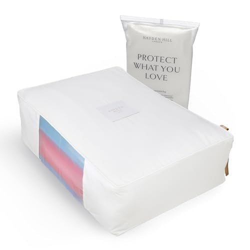Luxury Organic Cotton Sweater and Blanket Storage... (White | Cotton)