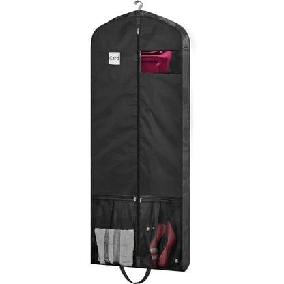 Dress Bags for Gowns Long, 65" Dress Garment Bags for Hanging Clothes, Dress Bags for Closet Storage and Traveling, Foldable Dress Cover
