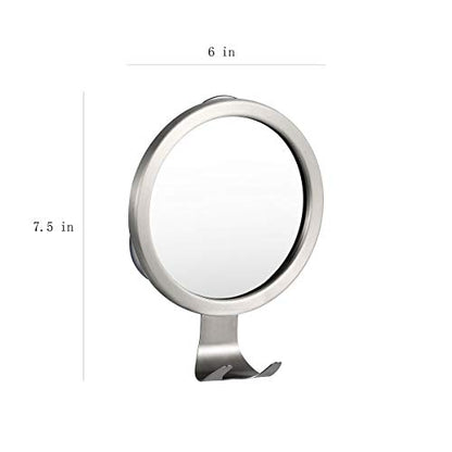 Shower Mirror Fogless for Shaving with Razor Holder, Powerful Lock Suction Fogless Mirror for Shower