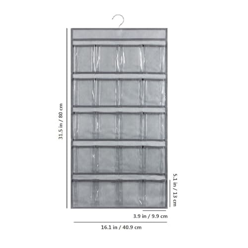 2 Pcs Sunglasses Organizer Storage Sunglass Holder for Wall Hanging Eyeglass Organizer for Multiple Glasses (GRAY)