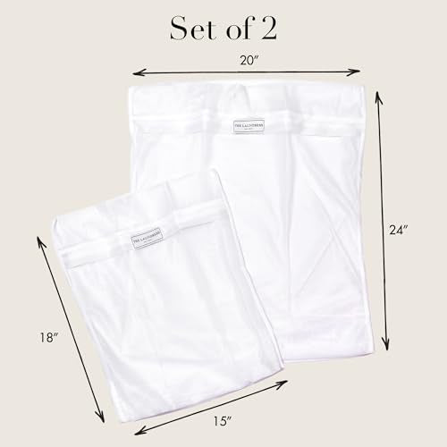 The Laundress Mesh Bag Bundle, Mesh Laundry Bags, One Large One Small
