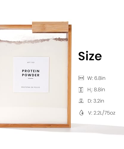 Food Dispenser 2L | Kitchen Organizers and Storage | Food Containers & Cereal Dispenser for Pantry Organization And Storage Container | Cereal, Rice, Flour, Snack