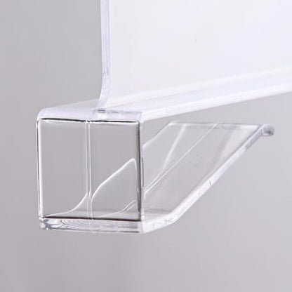 12Pcs Acrylic Shelf Dividers for Closet Organization, Purse Organizer for Closet | Clear Acrylic Shelf Dividers Closet Purse Organizer Closet Dividers for Bedroom, Kitchen, Bathroom, Book Cabinet Separators