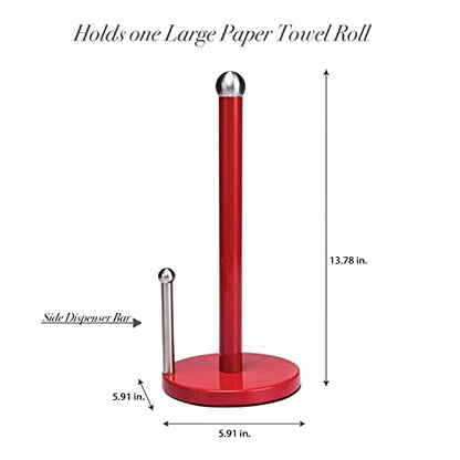 Kitchen Details Paper Towel Holder in Red