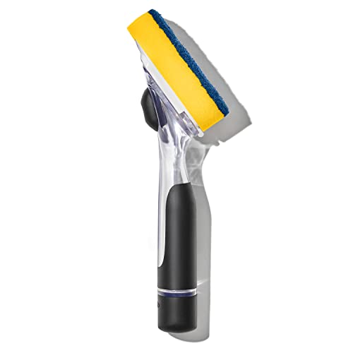 New Good Grips Soap Dispensing Dish Scrub, Yellow (Yellow | Sponge)