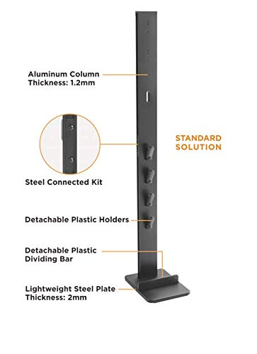 Mount Plus MP-HAB2 Premier Aluminum Storage Stand Dock Dockings Station Made for Dyson V15 V12 V11 V10 V8 V7 V6 Cordless Stick Vacuum Cleaner, Stable Metal Storage Bracket Organizer Rack