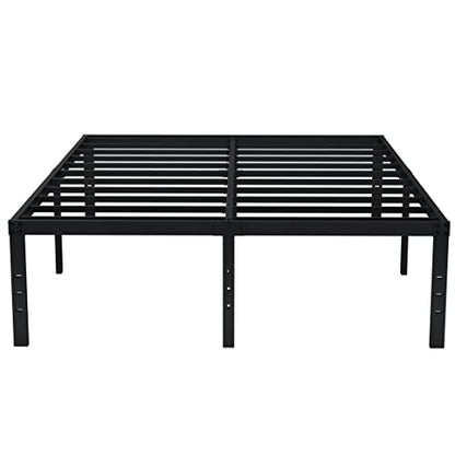 EMODA Queen Bed Frame 18 Inch Heavy Duty Tall with Large Storage Space