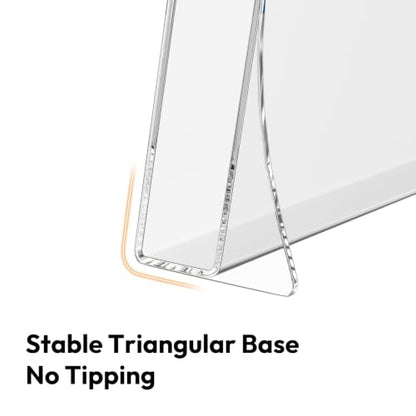 NIUBEE Acrylic Brochure Holder 8.5 X 11, Flyer Holder Stand Display, 2 Pack | Clear Magazine Stand, Brochure Display Stand Countertop Organizer for Literature, Pamphlet, Booklets, Menu, Journals Office