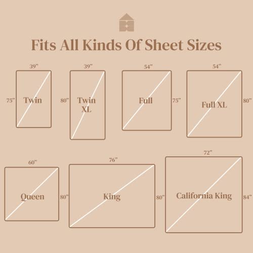 FeelAtHome Criss-Cross Bed Sheet Holders, 4 PCS Black, Mattress Straps | Keep Fitted Sheets Tightly in Place. Heavy Duty Criss Cross Elastic Mattress Suspenders with Strong Clamps. Fits All Beds