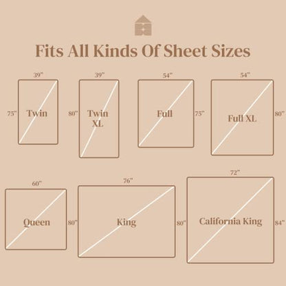 FeelAtHome Criss-Cross Bed Sheet Holders, 4 PCS Black, Mattress Straps | Keep Fitted Sheets Tightly in Place. Heavy Duty Criss Cross Elastic Mattress Suspenders with Strong Clamps. Fits All Beds