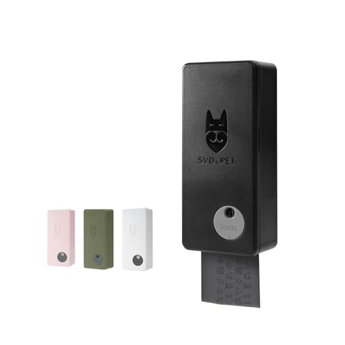 SVD.PET Dog Poop Bag Dispenser, Wall Mount Pet Waste Bag Dispenser Station | Weatherproof Outdoor or Indoor Bag Holder, Easy to Refill Magnetic Cover (Black, Dispenser only)