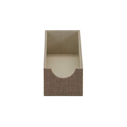 Household Essentials Brown 720-1 Deep Drawer Organizer Box for Storage | 12 in x 4 in x 3.13 (Pack of 2)