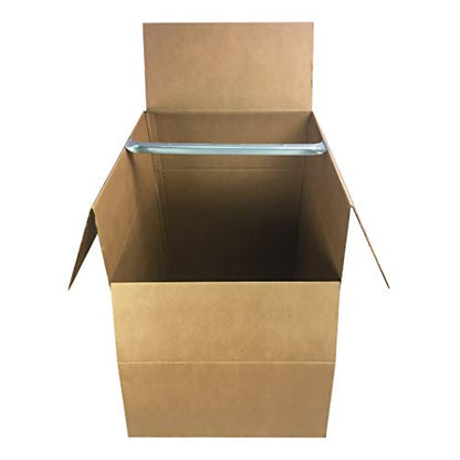 Space Saving Wardrobe Moving Boxes 20 x 20 x 34 Inches Moving Boxes, 1-Pack, Kraft/Corrugated (BOXMINIWAR01) | Kraft/Corrugated, BOXMINIWAR01