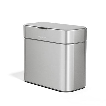 simplehuman Compost Caddy, Detachable and Countertop Bin, 4 Liter / 1.06 Gallon, Brushed Stainless Steel