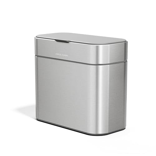 Compost Caddy, Detachable and Countertop Bin, 4 Li... (Brushed | Stainless Steel)