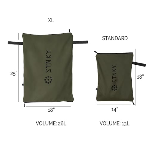 Bag Pro - Laundry Bags With Zips, Handles and Internal Mesh Bag for Travel, Yoga, Healthcare, Gym Kit, Laundry (XL, Forest Green)