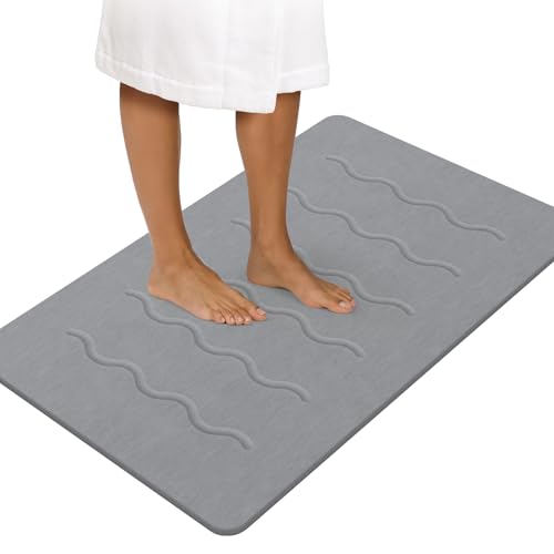 32"x 20" Stone Bath Mat Large, Diatomaceous Earth...