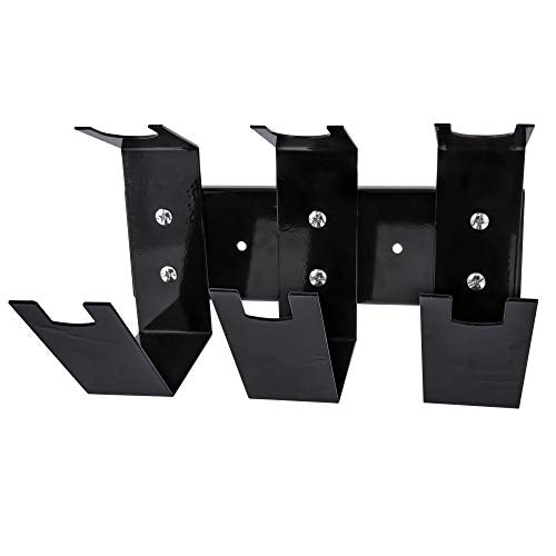Magnetic Paint Spray Gun Holder Stand, Holds 3 Gra... (Black | Alloy Steel)