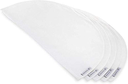 HANGERWORLD Breathable Shoulder Covers Clothes Dust Protectors for Closet Storage (10 Pack, White)