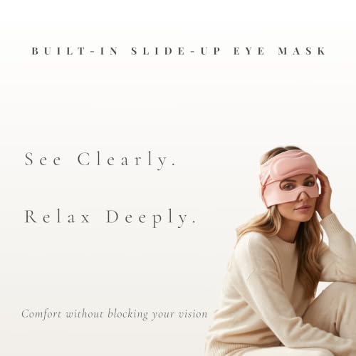 SD Luxe Cooling & Warming Migraine & Headache Gel Cap – Blush | 360° Gel‑Filled Head Wrap with Built‑in Eye Mask | Buttery-Soft, Breathable Fabric | Premium Gift Box + Storage Bag