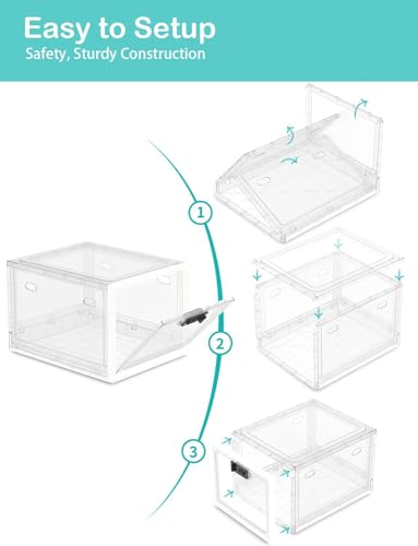 Medicine Lock Box for Safe Medication, 10L Lockable Storage Box for Fridge/Snacks Food, Phone Lock Boxes with Combination Code for Home/Dorms/Office Storage (1, Translucent White)