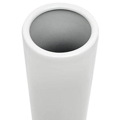 Red Lantern 24" Antique White Porcelain Umbrella Stand