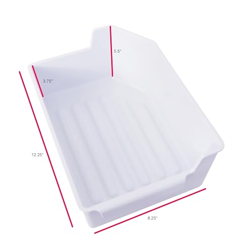 Kitchen Basics 101 240385201 Ice Cube Bucket Container Tray Storage Bin Compatible with Frigidaire Kenmore Electrolux 7240385201 AP2116228 891419, AH430380, EA430380, PS430380 (Refrigerator, Bin ONLY)