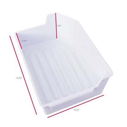 Kitchen Basics 101 240385201 Ice Cube Bucket Container Tray Storage Bin Compatible with Frigidaire Kenmore Electrolux 7240385201 AP2116228 891419, AH430380, EA430380, PS430380 (Refrigerator, Bin ONLY)