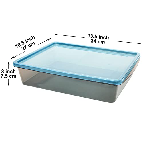 3 Pack 1.3 Gallon Food Storage Containers, Plastic... (Plastic)