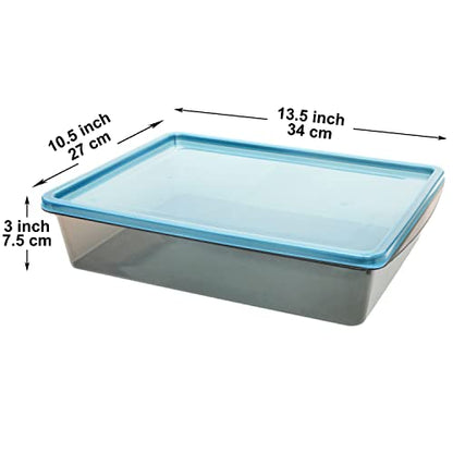 3 Pack 1.3 Gallon Food Storage Containers, Plastic... (Plastic)