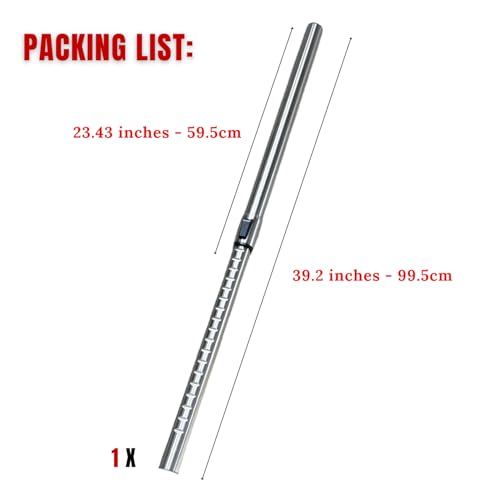 1.25 Inch Stainless Steel Vacuum Extension Wand Compatible with Vacuums using 1 1/4 Inch (1.25in) 32mm Accessories - 1 1/4 Vacuum Extension Tube for Shop Vac (Stainless Steel Extension Wand)