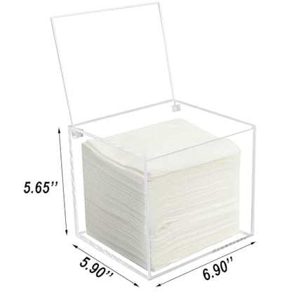Disposable Face Towel Holder Storage Box Acrylic Facial Towels Container