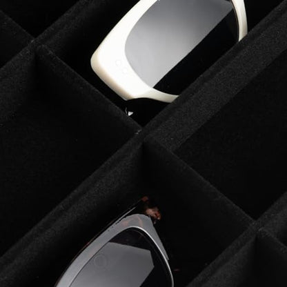 8-Slot Sunglass Organizer,Velvet Sunglass Holder for Drawer | Vanity Glass Holder,Sunglass Case For Multiple Sunglass,Sunglass Tray for Drawer,Sunglass Box for Women,Eyeglass Organizer