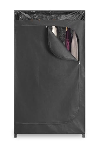 Whitmor Portable Clothes Closet - Freestanding Garment Organizer with Cover - 36 Inches Wide - Black