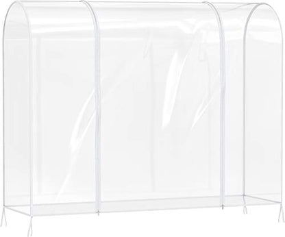 Simple Houseware Clear Garment Rack Cover