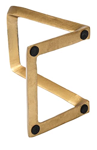 Red Co. 8” Decorative Metal Display Plate Stand and Art Holder Easel in Distressed Gold Finish