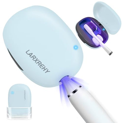 Toothbrush Cleaner Case - Toothbrush Covers with Holder - Portable & Rechargeable Travel Home Toothbrushes Cleaner Case - Fits All Manual or Electric ToothBrushes(Blue)