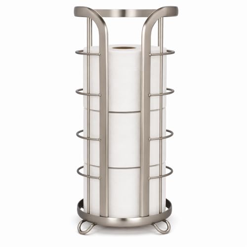 Toilet Paper Holder Stand Reserve - Free Standing... (Nickel | Nickel)