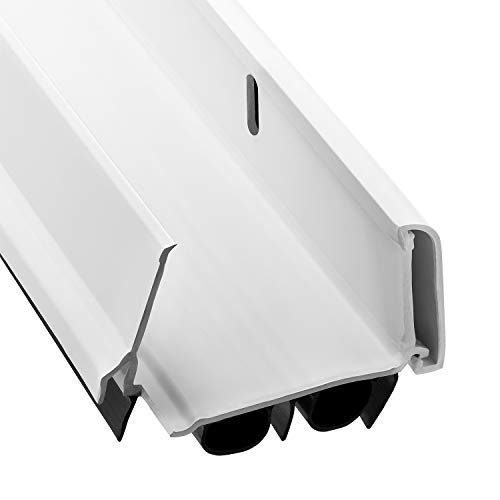 Patent Pending, Adjustable Double Bubble Door Swee... (White or Black)