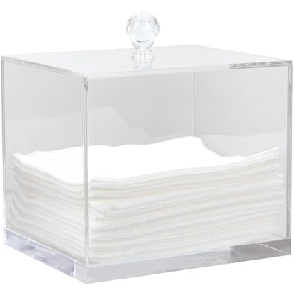 ForPro Pure & Simple XL Facial Towel Acrylic Holder, Disposable