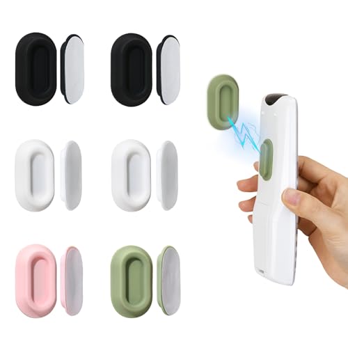 Magnetic Remote Control Holder Wall Mount - 6 Pcs Multicolor | No Drill Self-Adhesive Organizer, For Air Conditioner & TV Remotes, Storage Caddy for Televisions Backside