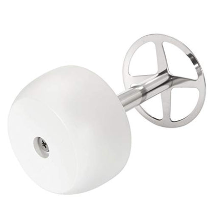 CozyCabin Toothbrush Holder Stand, for Razor, Bathroom Vanity Countertop, Stainless Steel Toothbrush Bathroom Organizer (White)